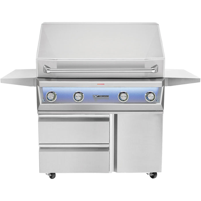 Twin Eagles Eagle One 54-Inch 4-Burner Built-In Natural Gas Grill with Sear Zone & Two Infrared Rotisserie Burners - TE1BQ54RS-N