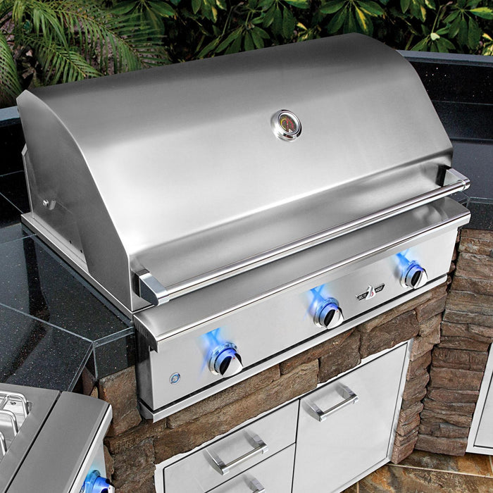 Delta Heat 32-Inch 3-Burner Built-In Propane Gas Grill - DHBQ32G-DL