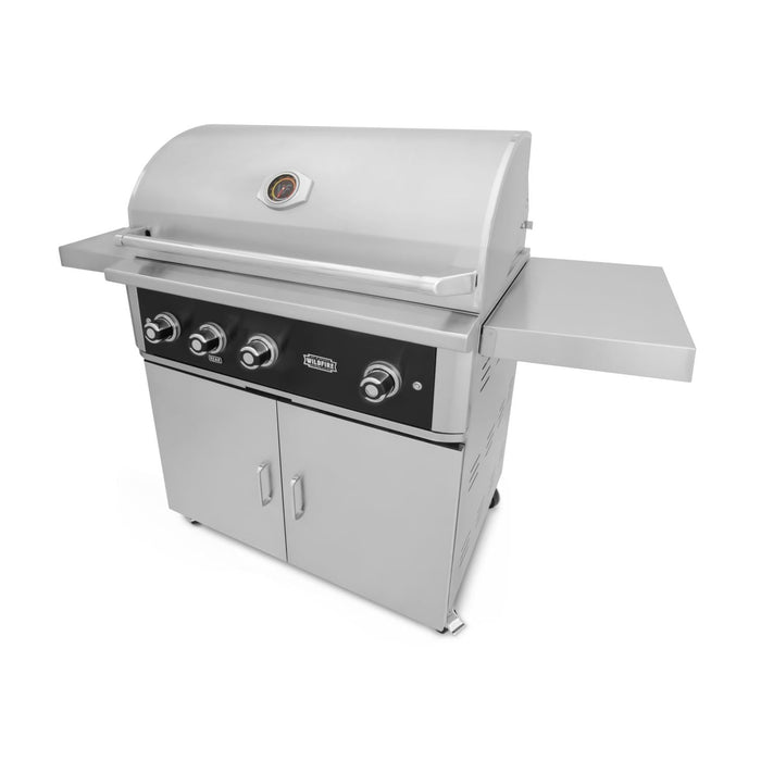 Wildfire Ranch PRO 42-Inch Black 304 SS Propane Gas Grill - WF-PRO42G-RH-LP