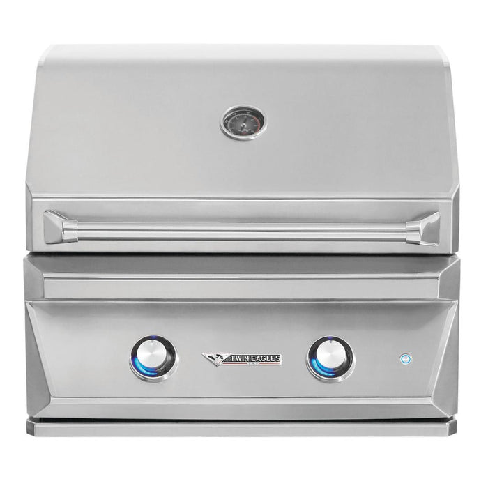 Twin Eagles 54-Inch 4-Burner Built-In Natural Gas Grill with Sear Zone & Two Infrared Rotisserie Burners - TEBQ54RS-CN