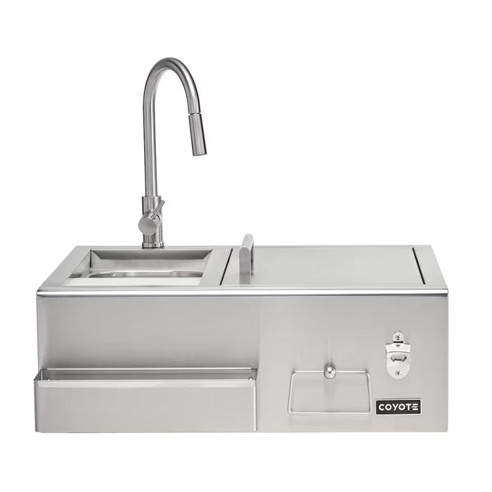 Coyote 30" Refreshment Center w/ Sink, Faucet, DI Cooler - C3RC