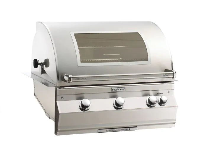 Fire Magic 34" Grills, Aurora A660i Built-In Grills with Analog Thermometer - A660i-8EAN-W