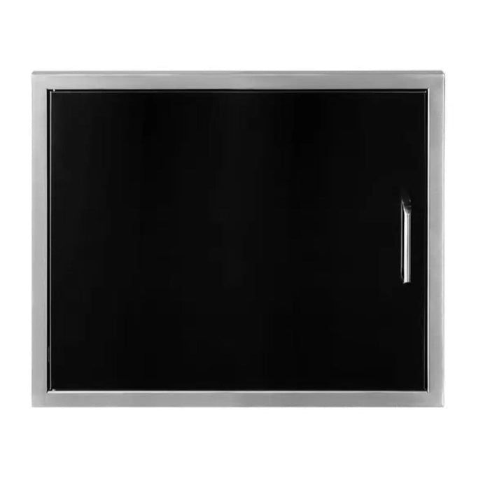 Wildfire 27" x 20" Black 304 Stainless Steel Horizontal Single Door - WF-HSD2720-BSS