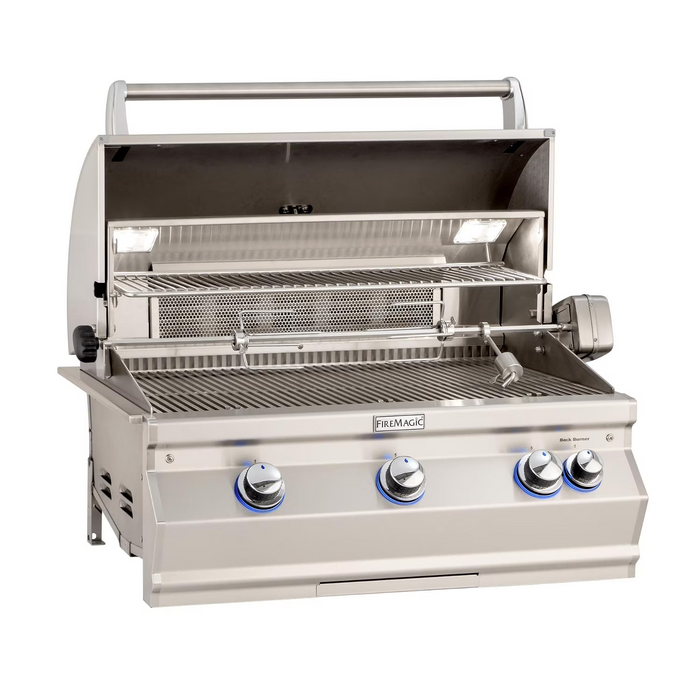 Fire Magic Aurora A790I 36-Inch Built-In Natural Gas Grill With One Infrared Burner, Rotisserie, And Analog Thermometer - A790I-8LAN - Stono Outdoor Living Co