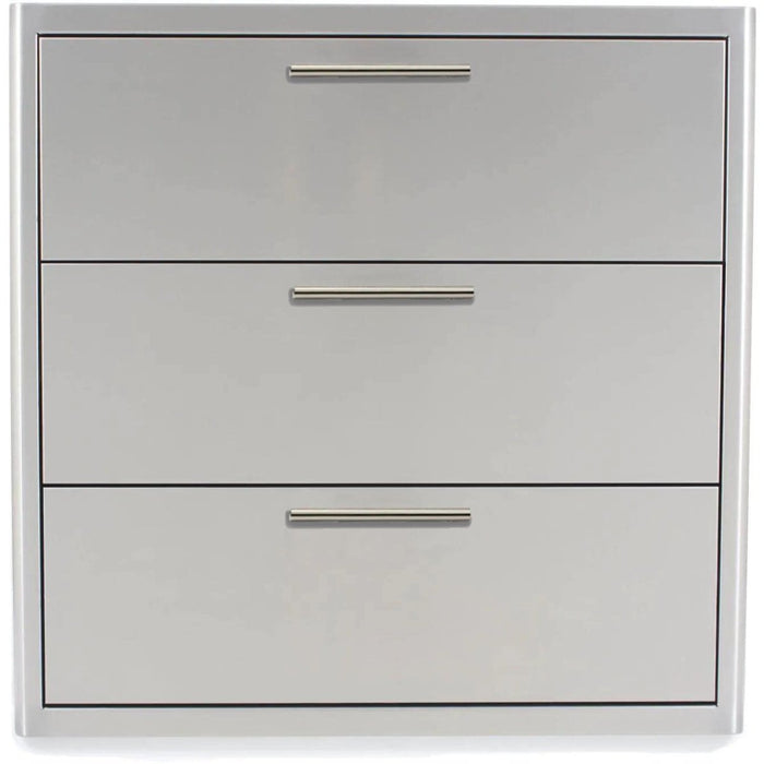 Blaze 30" Stainless Steel Triple Access Drawer - BLZ-30W-3DRW-LT - Stono Outdoor Living Co