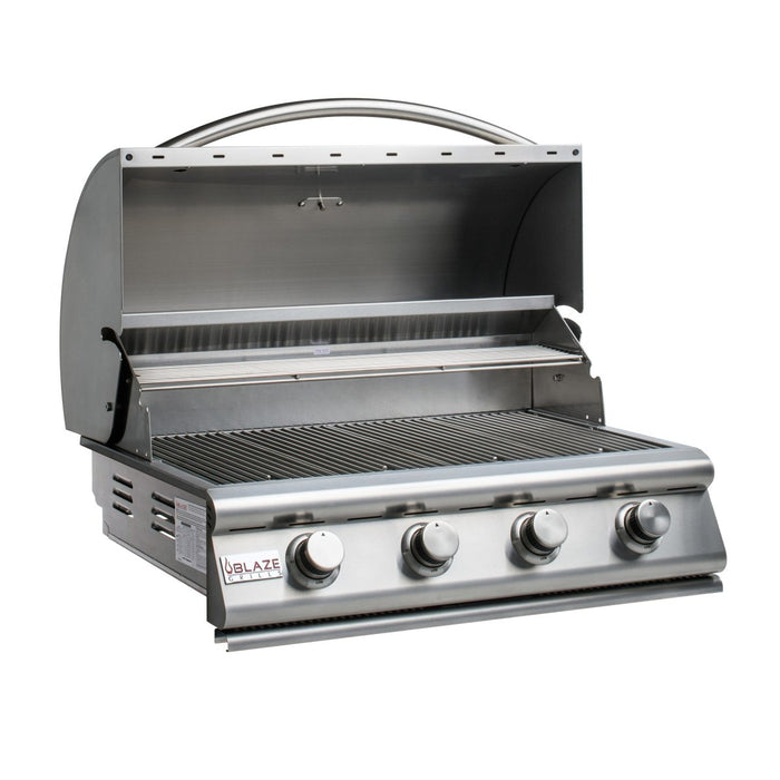 Blaze Prelude LBM 32-Inch 4-Burner Built-In Natural Gas Grill - BLZ-4LBM-NG - Stono Outdoor Living Co