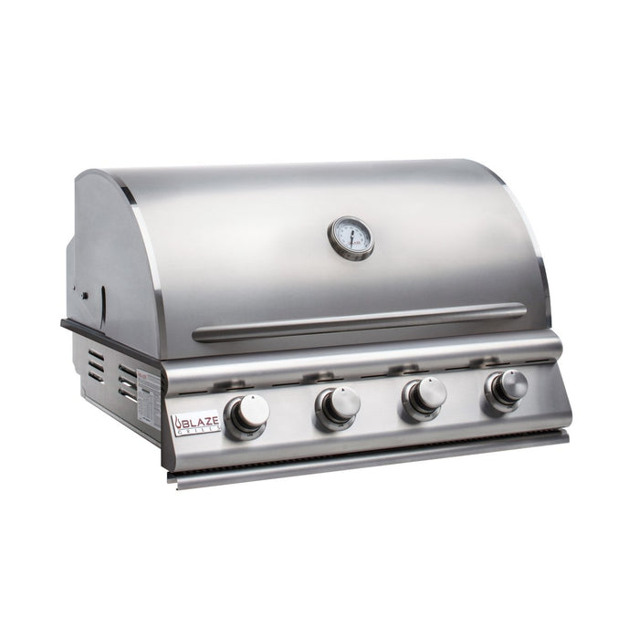 Blaze Prelude LBM 32-Inch 4-Burner Built-In Propane Gas Grill - BLZ-4LBM-LP - Stono Outdoor Living Co