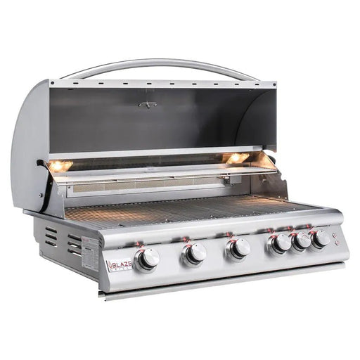 Blaze Premium LTE 40-Inch 5-Burner Built-In Propane Gas Grill With Rear Infrared Burner & Grill Lights - BLZ-5LTE2-LP - Stono Outdoor Living Co