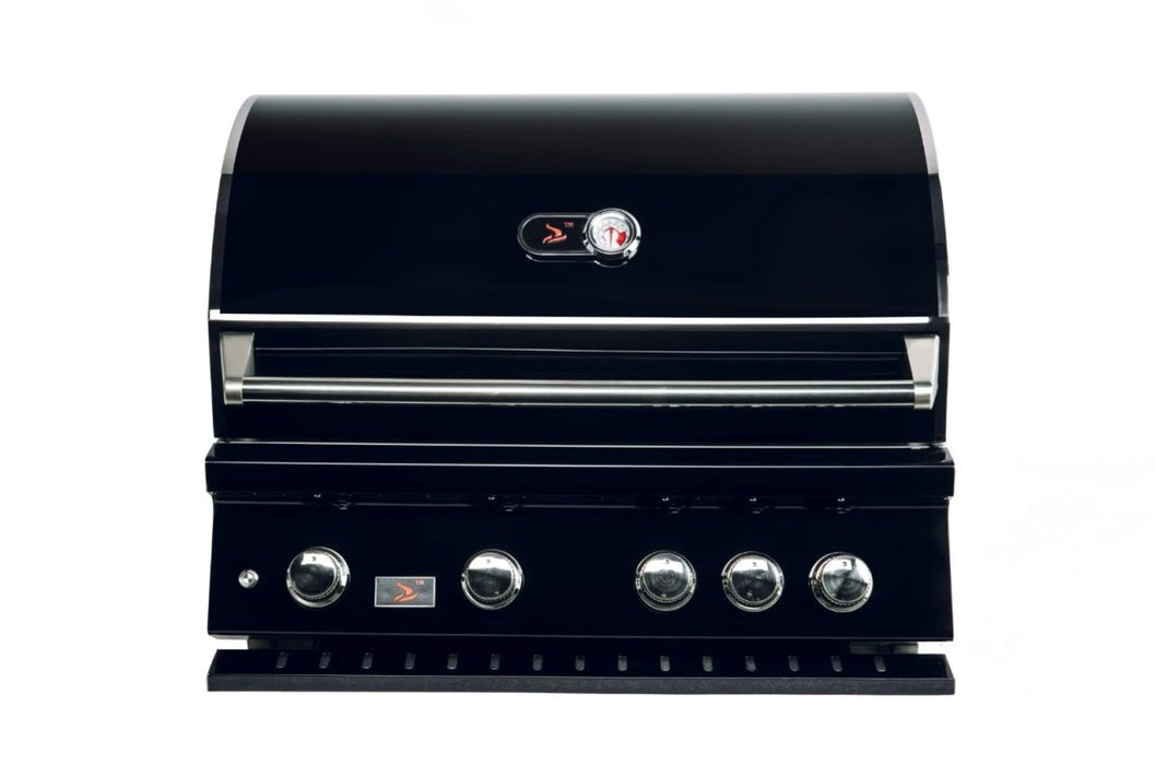 Bonfire Built-In 4 Burner Black Series Gas Grill with Rotisserie Kit and Cover - Stono Outdoor Living Co