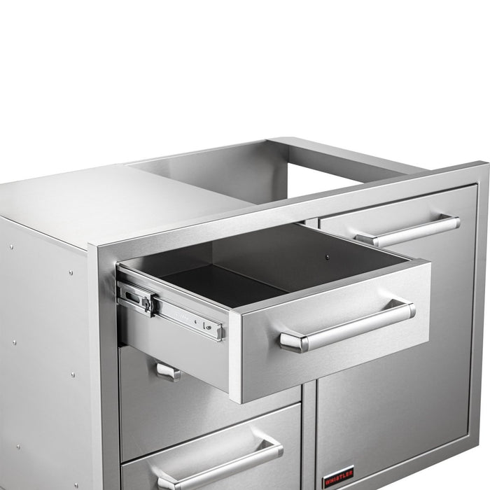 Bonfire Triple Drawer & Trash Can Combo - CBATDT - Stono Outdoor Living Co