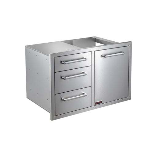 Bonfire Triple Drawer & Trash Can Combo - CBATDT - Stono Outdoor Living Co