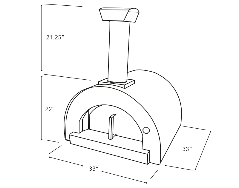 Cru Pro 60 Outdoor Wood-Fired Pizza Oven - CRUO60G1 - Stono Outdoor Living Co