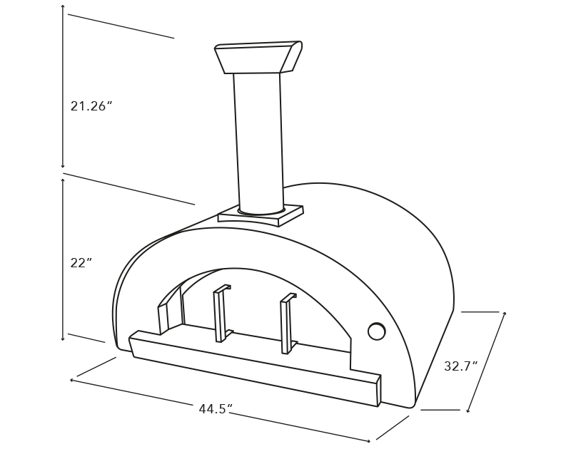 Cru Pro 90 Outdoor Wood-Fired Pizza Oven - CRUO90G1 - Stono Outdoor Living Co