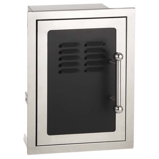 Fire Magic Echelon Black Diamond 14-Inch Left-Hinged Louvered Single Access Door W/Propane Tank Storage & Soft Close - 53820HSC-TL - Stono Outdoor Living Co