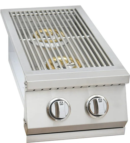 KoKoMo Built In Double Side Burner Stainless Steel with Removable Cover KO-BAK2BG - Stono Outdoor Living Co