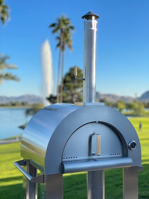 KoKoMo Grills 32-inch Stainless Steel Wood Fired Pizza Oven - KO-PIZZAOVEN - Stono Outdoor Living Co