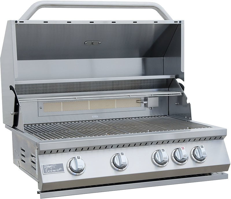 KoKoMo Grills 32" KO-BAK Series 4 Burner Built In BBQ Gas Grill with Back Burner - KO-BAK4BG - Stono Outdoor Living Co