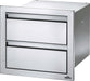 Napoleon 18-Inch Stainless Steel Double Drawer - BI-1816-2DR - Stono Outdoor Living Co