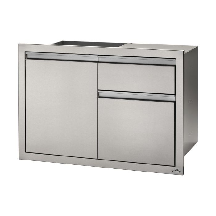 Napoleon 36-Inch Stainless Steel Single Door and Double Drawer - BI-3624-1D2DR - Stono Outdoor Living Co