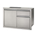 Napoleon 36-Inch Stainless Steel Single Door and Double Drawer - BI-3624-1D2DR - Stono Outdoor Living Co