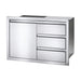 Napoleon 36-Inch Stainless Steel Single Door and Triple Drawer - BI-3624-1D3DR - Stono Outdoor Living Co