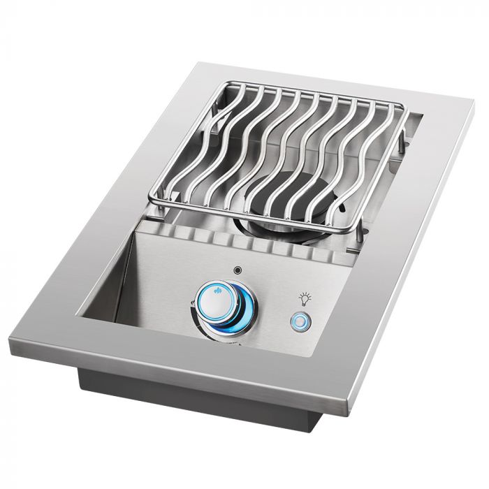 Napoleon Built-In 700 Series 10,000 BTU 10-Inch Drop-In Natural Gas Single Side Burner with Stainless Steel Cover - BIB10RTNSS - Stono Outdoor Living Co