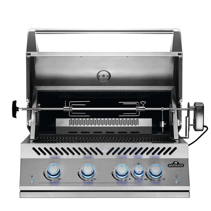 Napoleon Built-In 700 Series 32-Inch Natural Gas Grill w/ Infrared Rear Burner & Rotisserie Kit - BIG32RBNSS - Stono Outdoor Living Co