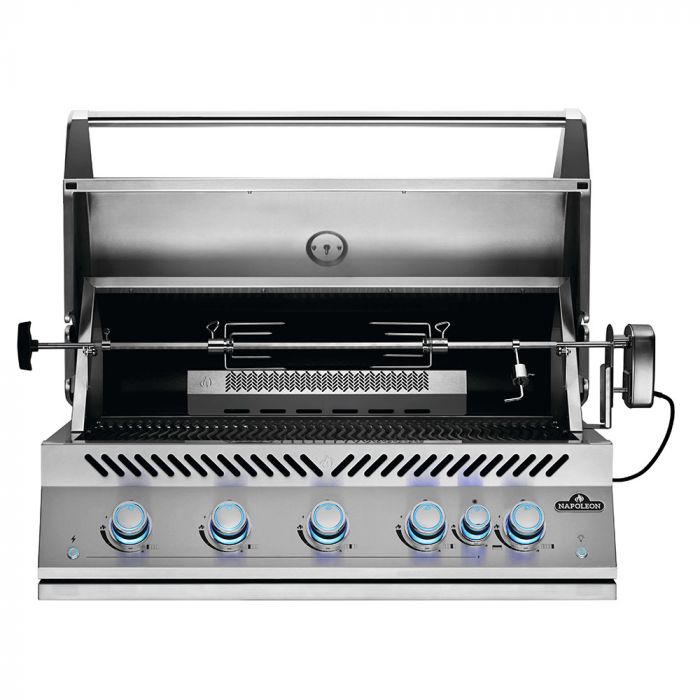 Napoleon Built-In 700 Series 38-Inch Natural Gas Grill w/ Infrared Rear Burner & Rotisserie Kit - BIG38RBNSS - Stono Outdoor Living Co