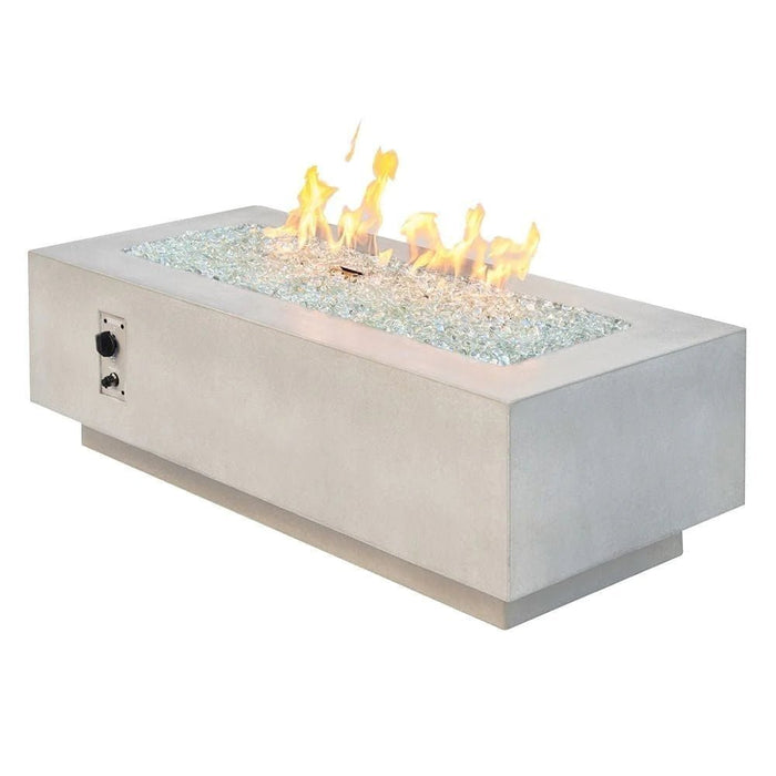 Outdoor Greatroom Company Cove 54-Inch Linear Propane Gas Fire Pit Table with 42-Inch Crystal Fire Burner - Midnight Mist - CV-54MM - Stono Outdoor Living Co