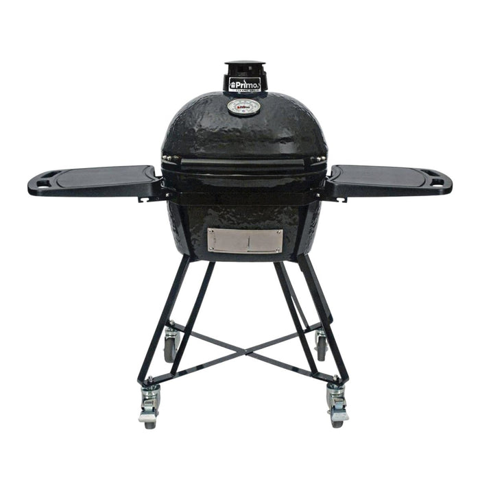 Primo Oval Junior 200 Ceramic Kamado Grill With Stainless Steel Grates - PGCJRH - Stono Outdoor Living Co