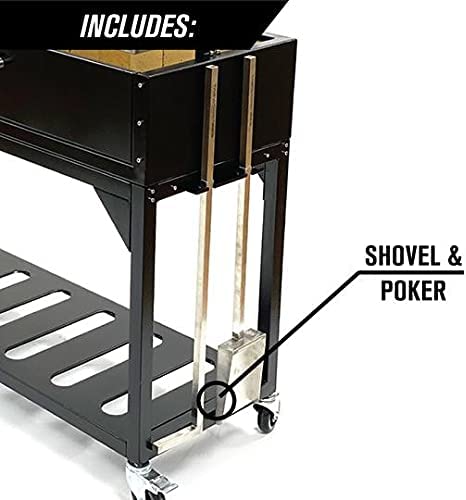 Tagwood BBQ Chief Series Argentine Santa Maria Wood Fire & Charcoal Freestanding Grill 1/8 Thickness - 714 sq. in. of total grilling area - BBQ03SI - Stono Outdoor Living Co