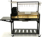 Tagwood BBQ Chief Series Argentine Santa Maria Wood Fire & Charcoal Freestanding Grill 1/8 Thickness - 714 sq. in. of total grilling area - BBQ03SI - Stono Outdoor Living Co