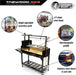 Tagwood BBQ Chief Series Argentine Santa Maria Wood Fire & Charcoal Freestanding Grill 1/8 Thickness - 714 sq. in. of total grilling area - BBQ03SI - Stono Outdoor Living Co