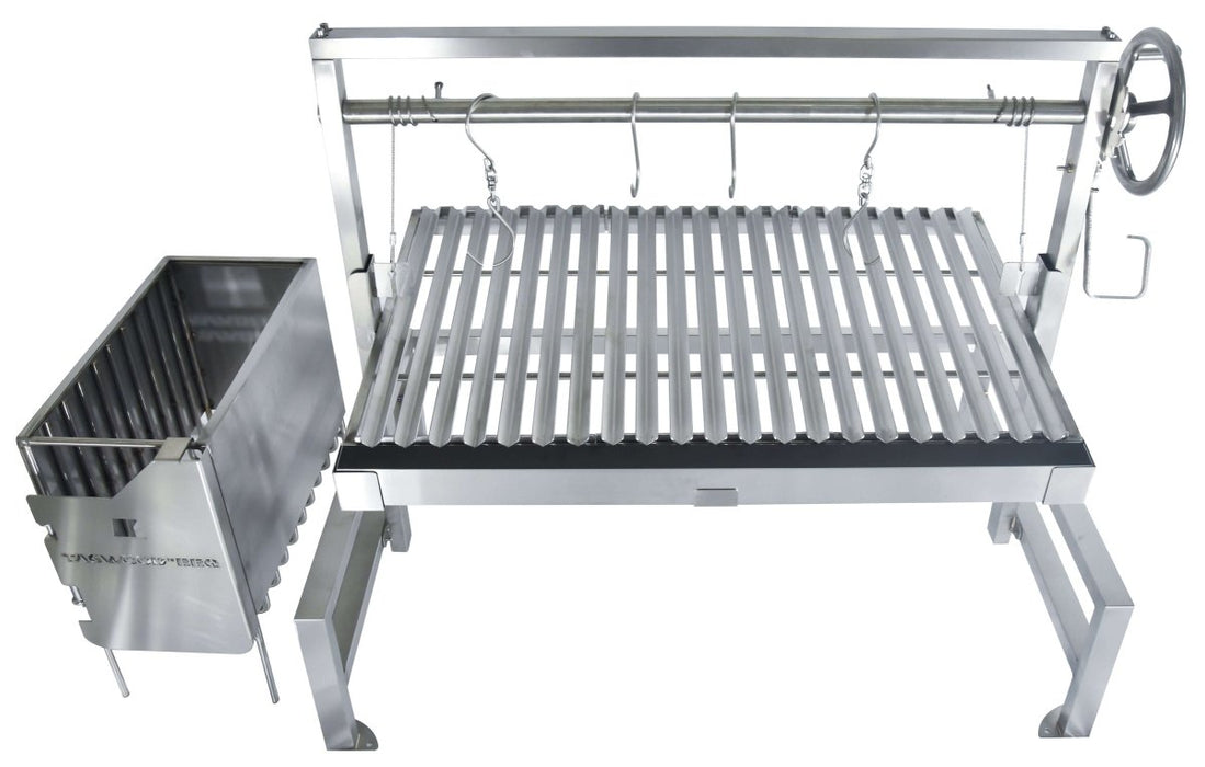 Tagwood BBQ Insert Style Argentine Santa Maria Wood Fire & Charcoal Grill - BBQ09SS - Stono Outdoor Living Co