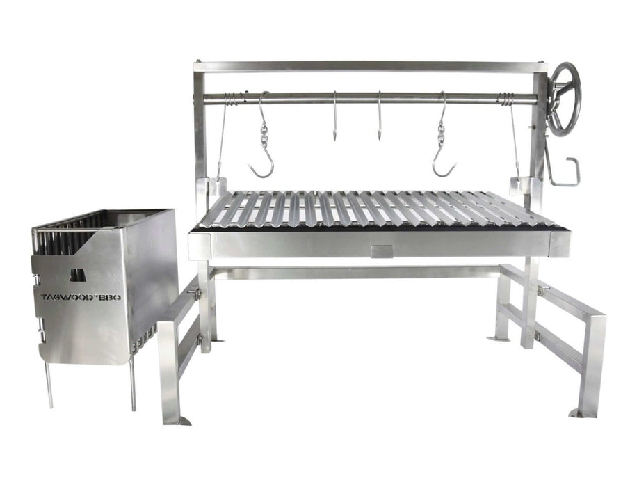 Tagwood BBQ Insert Style Argentine Santa Maria Wood Fire & Charcoal Grill - BBQ09SS - Stono Outdoor Living Co