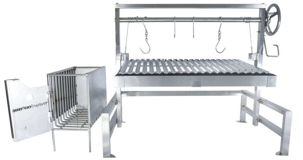 Tagwood BBQ Insert Style Argentine Santa Maria Wood Fire & Charcoal Grill - BBQ09SS - Stono Outdoor Living Co