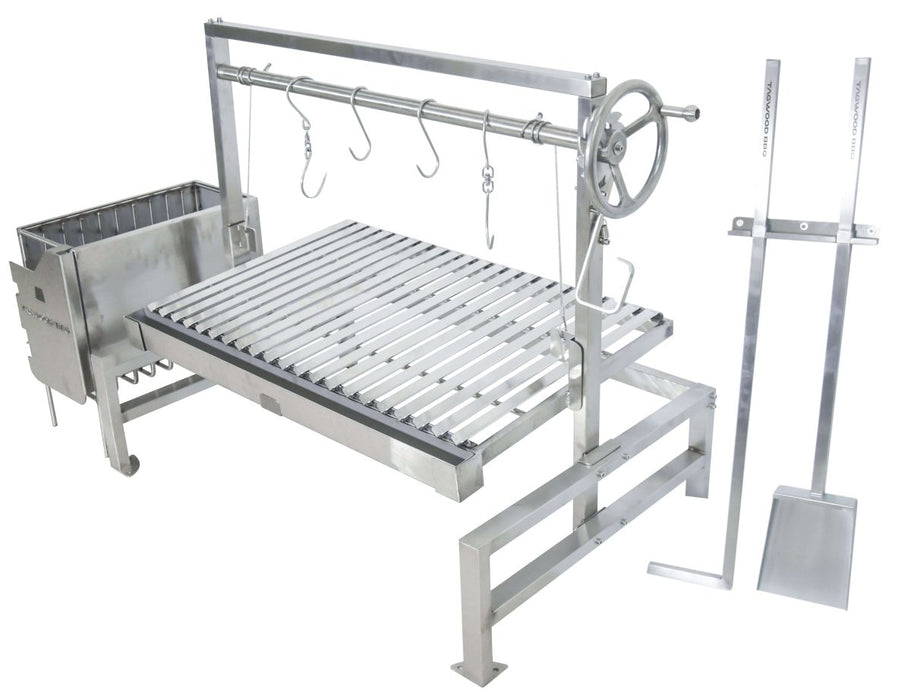 Tagwood BBQ Insert Style Argentine Santa Maria Wood Fire & Charcoal Grill - BBQ09SS - Stono Outdoor Living Co