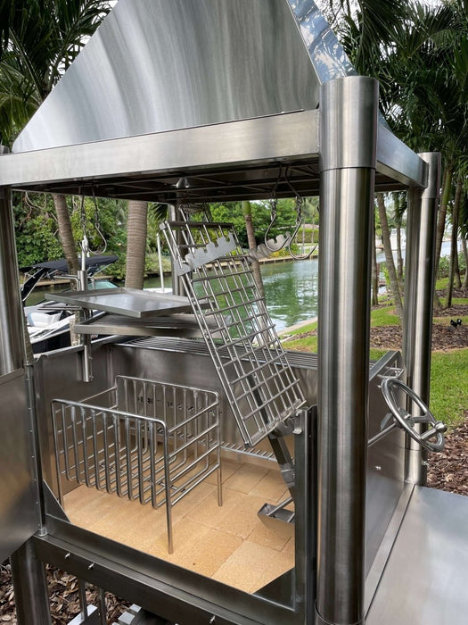 Tagwood BBQ Silver Bullet Argentine Wood Fire & Charcoal Grill - All Stainless Steel - BBQ02SS - Stono Outdoor Living Co
