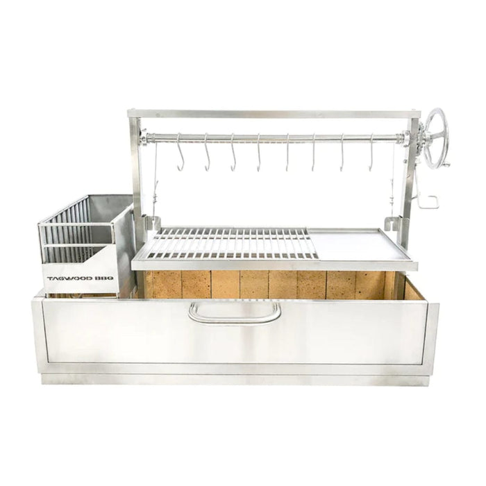 Tagwood BBQ XL Built-In Argentine Santa Maria Wood Fire & Charcoal Grill - BBQ25SS - Stono Outdoor Living Co