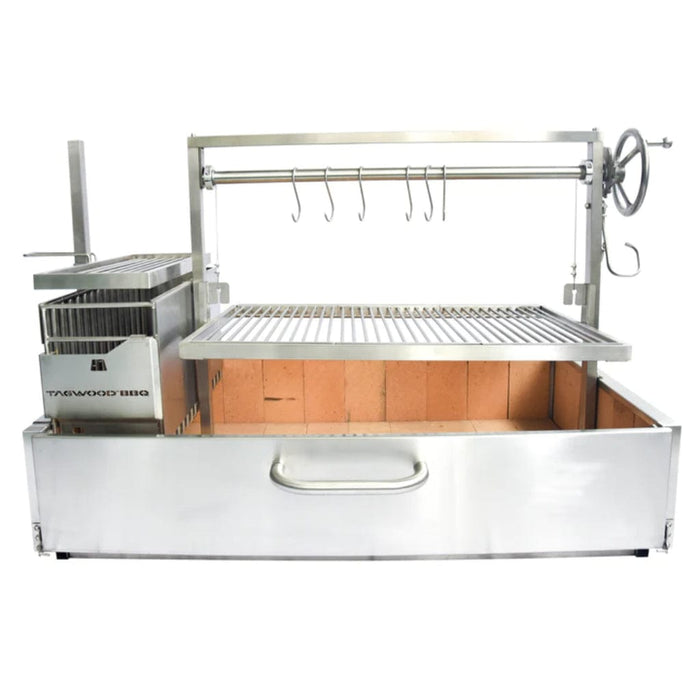 Tagwood BBQ XL Built-In Argentine Santa Maria Wood Fire & Charcoal Grill - BBQ25SS - Stono Outdoor Living Co