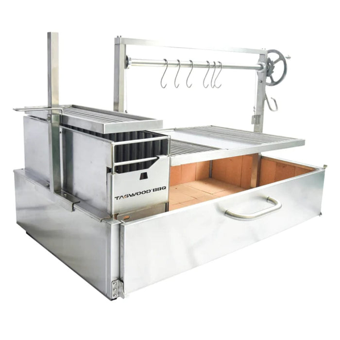 Tagwood BBQ XL Built-In Argentine Santa Maria Wood Fire & Charcoal Grill - BBQ25SS - Stono Outdoor Living Co