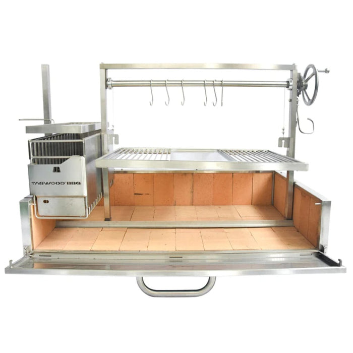 Tagwood BBQ XL Built-In Argentine Santa Maria Wood Fire & Charcoal Grill - BBQ25SS - Stono Outdoor Living Co
