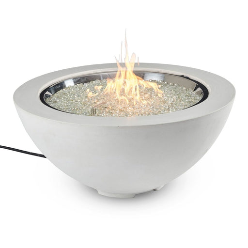 Outdoor Greatroom Company Cove 42-Inch Round Propane Gas Fire Pit Bowl with 30-Inch Crystal Fire Burner - Natural Grey - CV-30 - Stono Outdoor Living Co